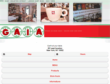 Tablet Screenshot of gaiaitaliancafe.com